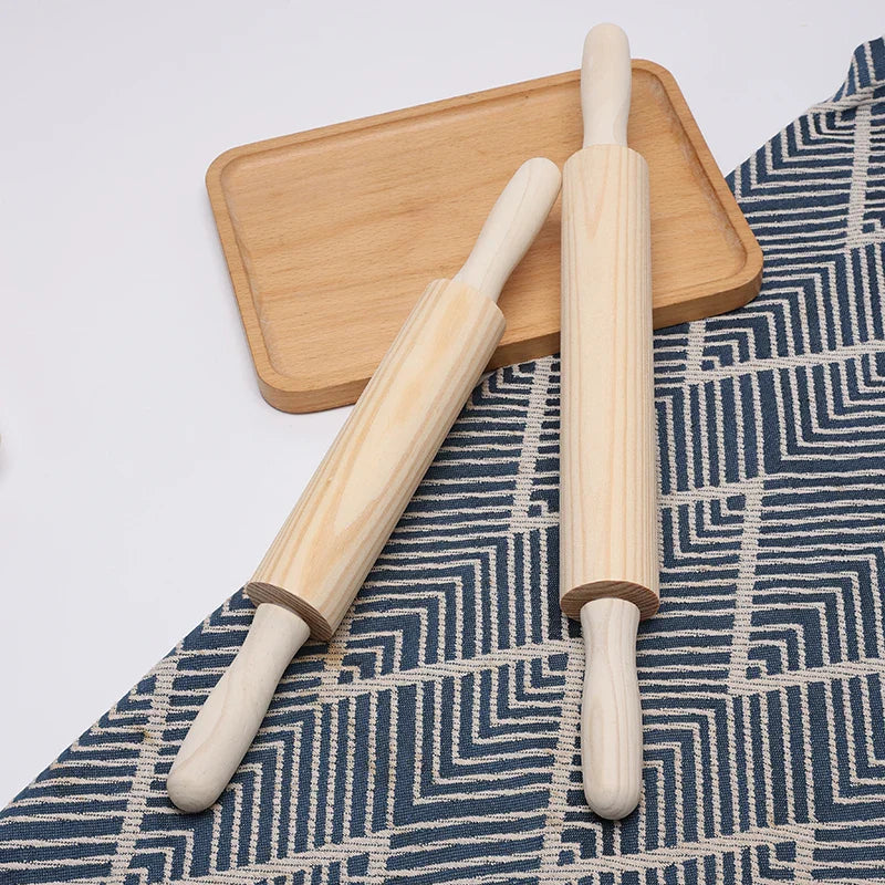 360-Degree Rotating Wooden Rolling Pin –Adjustable Baking Dough Roller