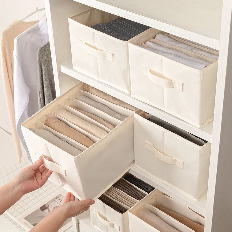 Drawer Clothes Organizer Storage Box – Foldable Closet for Wardrobe