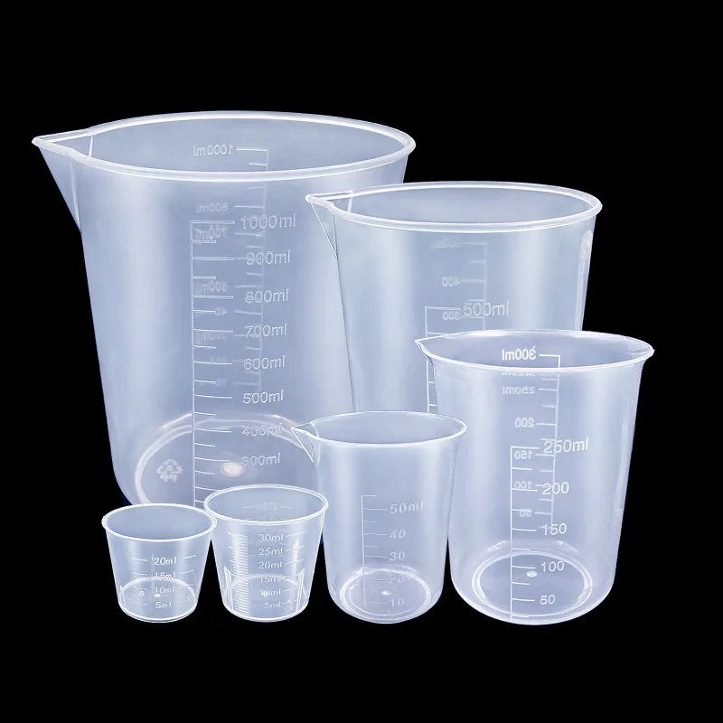 6PCS Plastic Measuring Cups for Baking – Kitchen Liquid