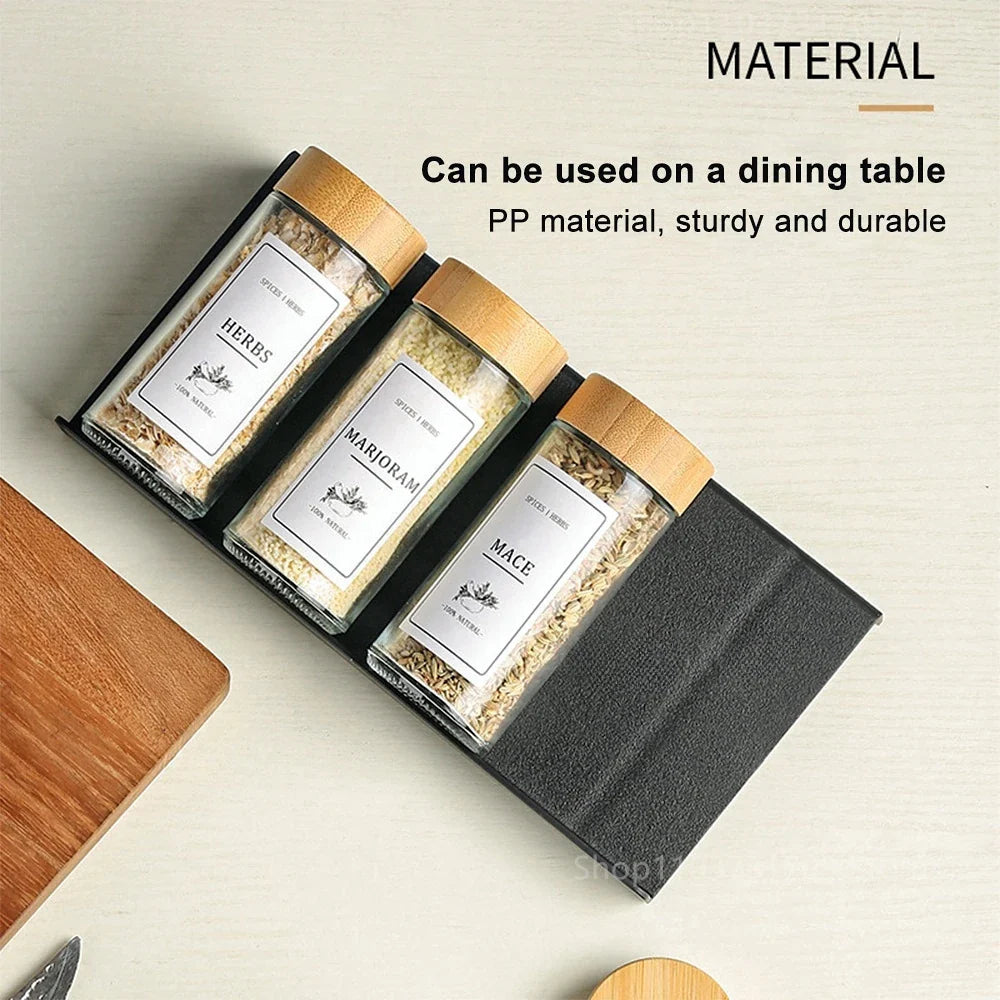 4-Layer Adjustable Spice Drawer Organizer – Kitchen Seasoning Rack