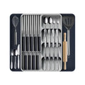 Expandable Cutlery Drawer Organizer with Knife Holder–Kitchen Utensil
