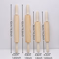 360-Degree Rotating Wooden Rolling Pin –Adjustable Baking Dough Roller