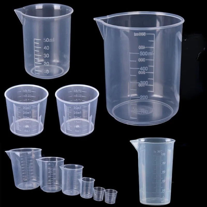6PCS Plastic Measuring Cups for Baking – Kitchen Liquid