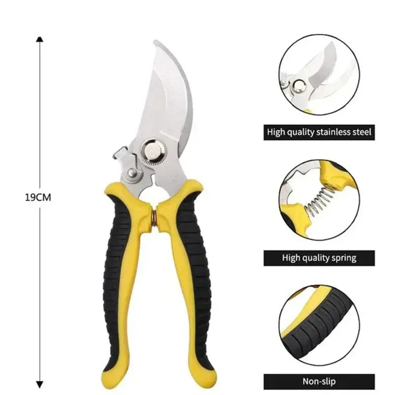 Horticultural Pruning Stainless Steel Scissor – Heavy Duty Garden