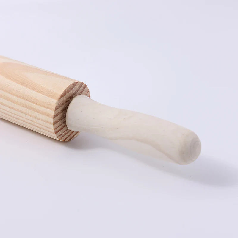 360-Degree Rotating Wooden Rolling Pin –Adjustable Baking Dough Roller