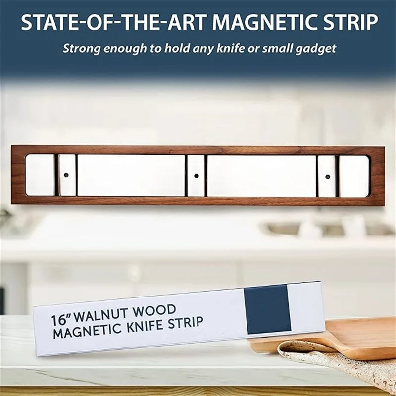 Magnetic Knife Holder for Wall – Stainless Steel Kitchen Knife Storage