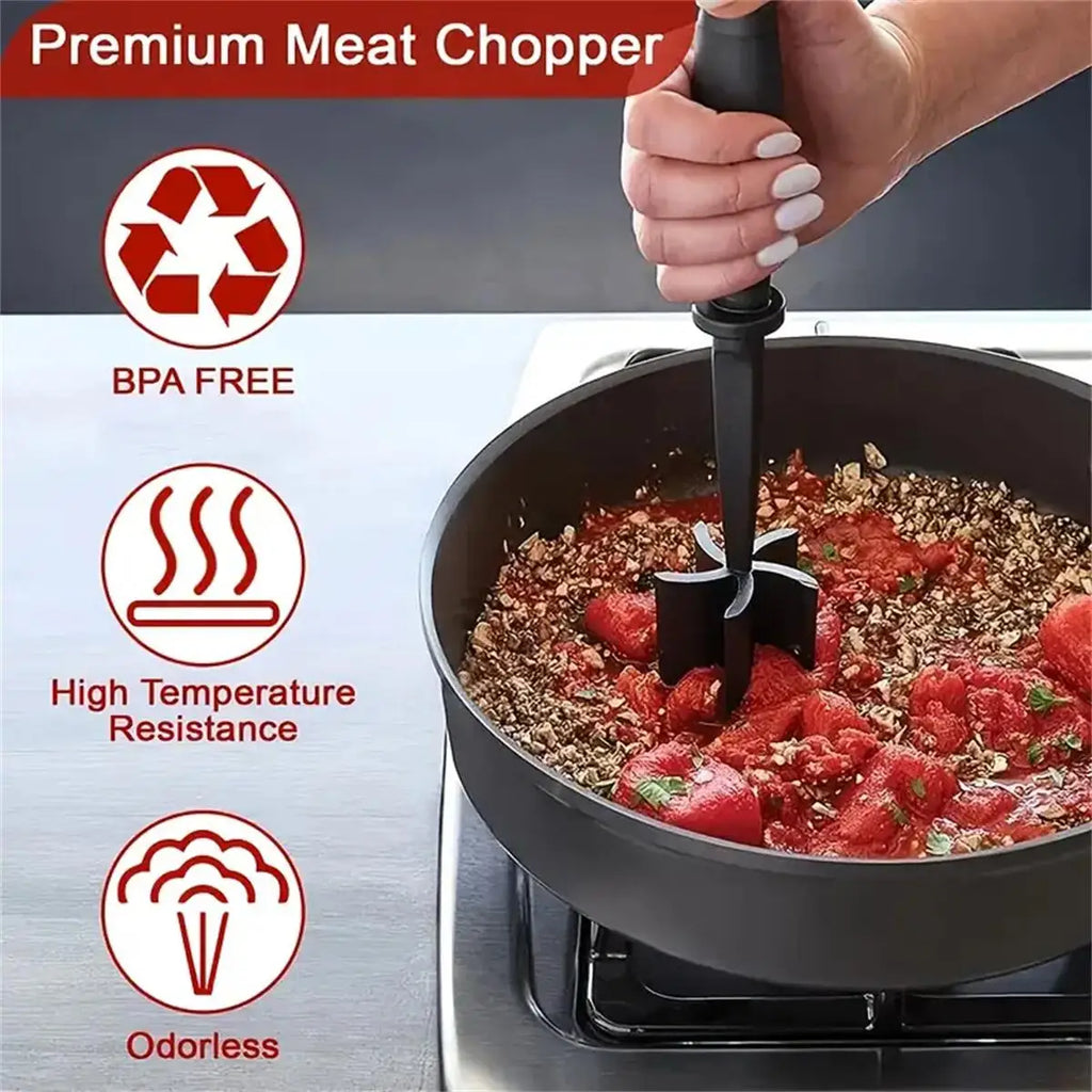 Ground Beef Smasher – Stainless Steel Meat Chopper