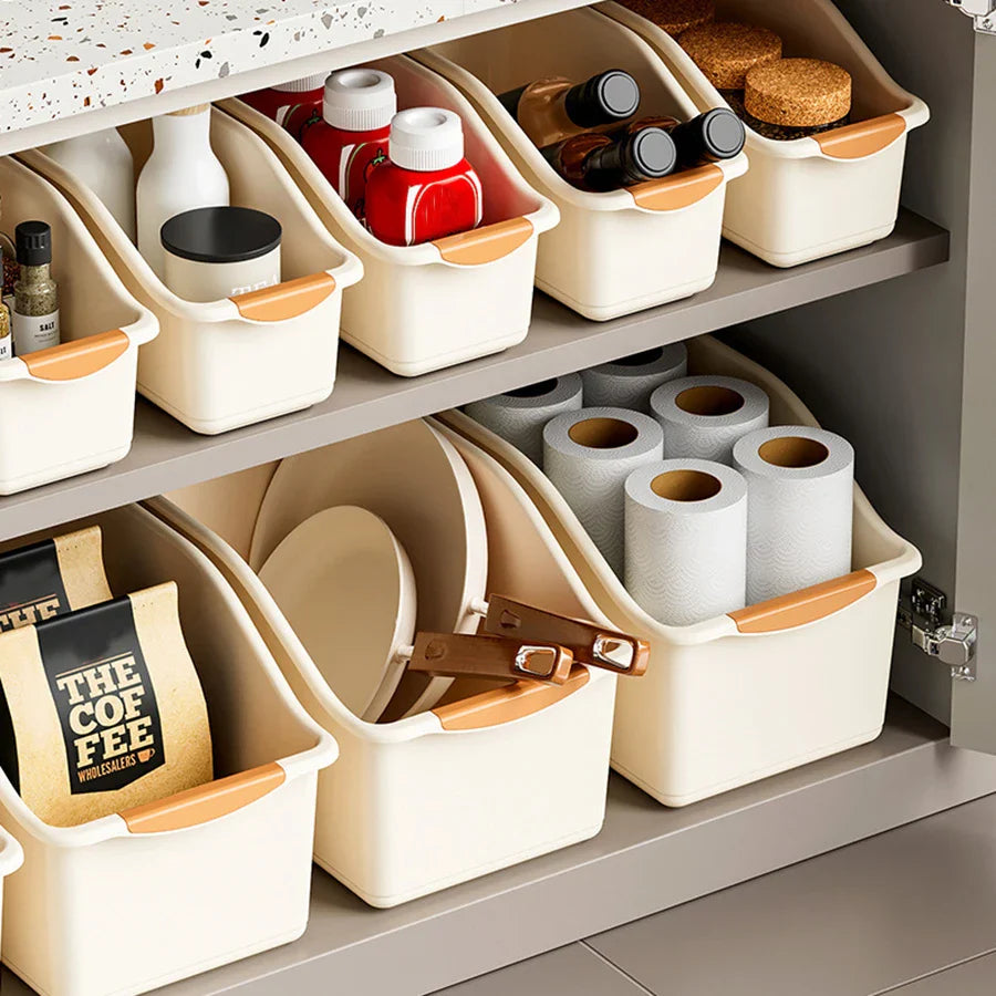 Kitchen Cabinet Storage Organizer – Adjustable Pantry Shelf Space