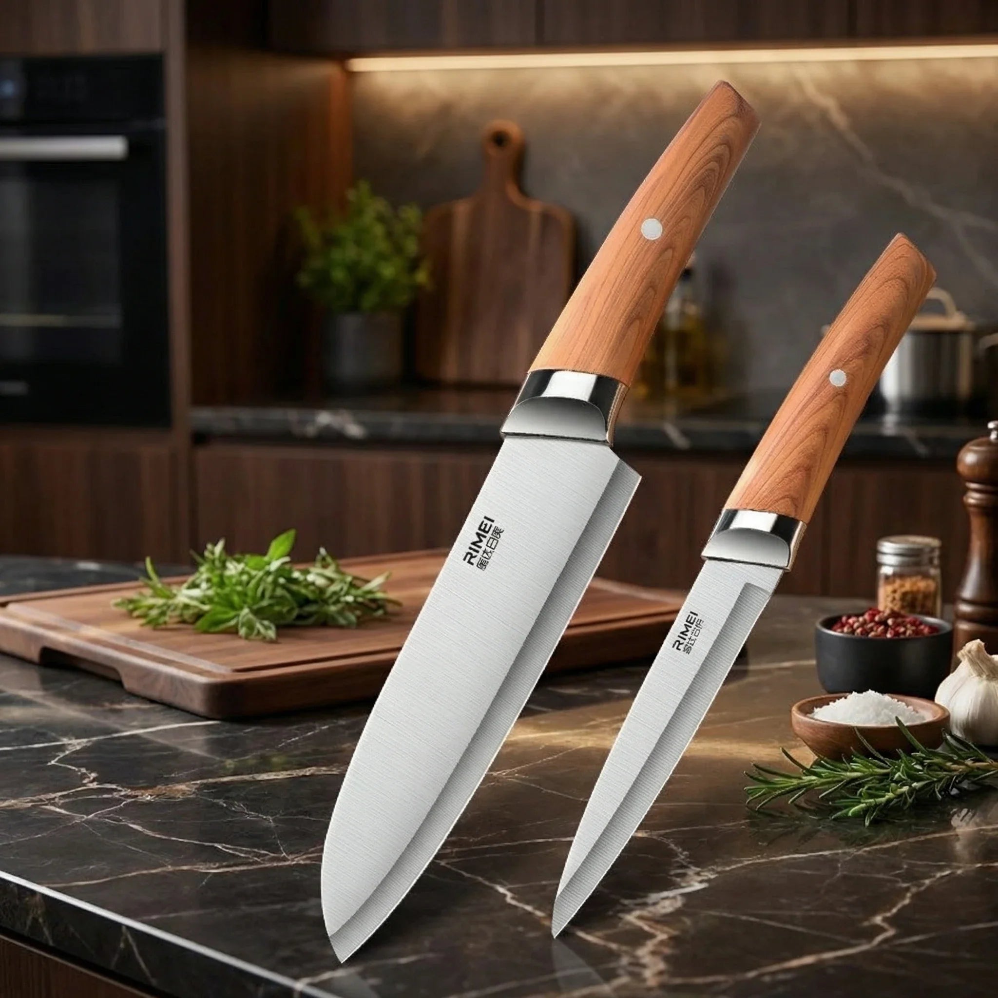 3-Piece Professional Kitchen Knife Set -Stainless Steel Chef Knives