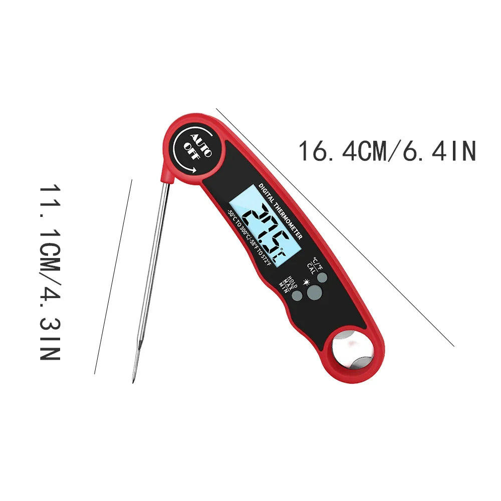 Instant Read Digital Meat Thermometer–Waterproof Kitchen Cooking Probe