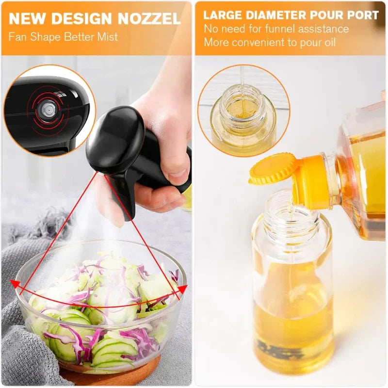Cooking Oil Sprayer for Kitchen Use –Refillable Olive Oil Spray Bottle