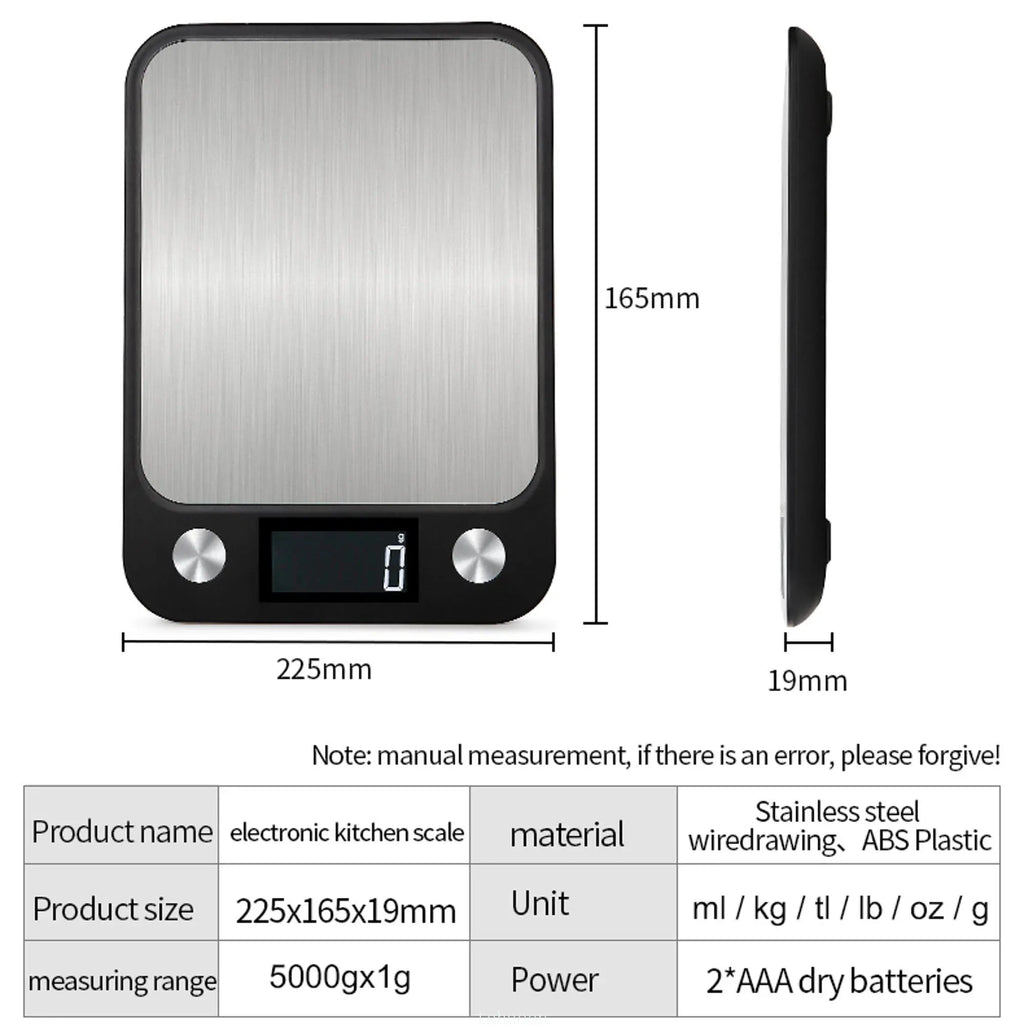 15kg Digital Kitchen Scale – High-Precision Food Weight Scale