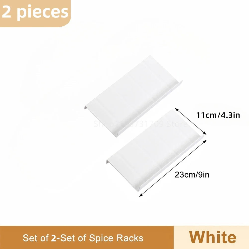 4-Layer Adjustable Spice Drawer Organizer – Kitchen Seasoning Rack