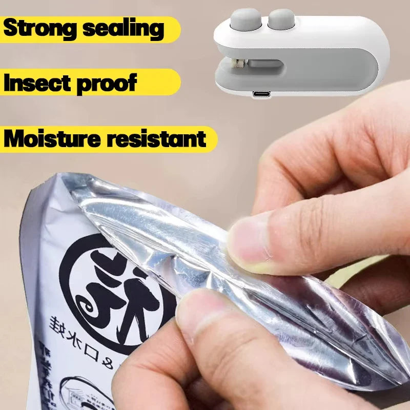 2-in-1 Mini Vacuum Sealing Machine – Food Saver Portable Vacuum Sealer