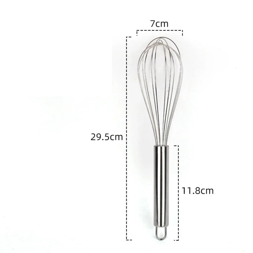 Handheld Egg Mixing Whisk – Manual Stainless Steel Kitchen Egg Beater