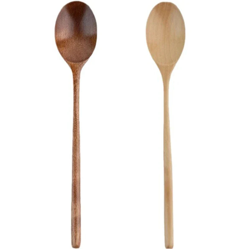 2pcs Wooden Spoon Tableware Kitchen Cooking Utensil tools – Soup Spoon