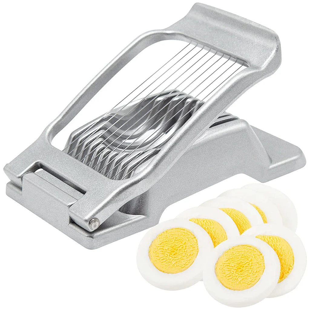 Egg Slicer Heavy Duty Aluminum Alloy Multifunction Manual Cutter
