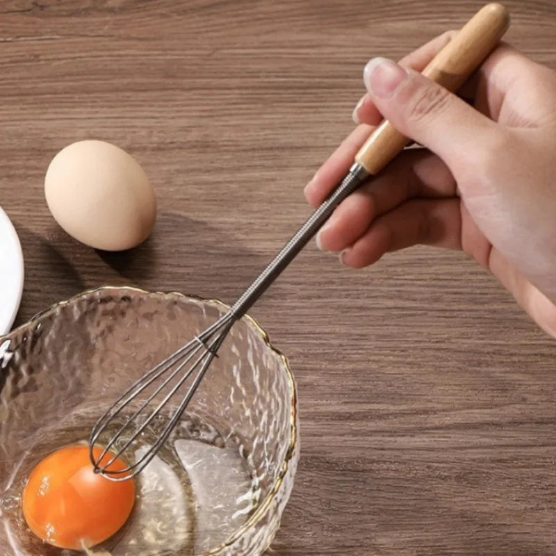 1pc Premium Stainless Steel Whisk – Handheld Egg Beater for Cooking
