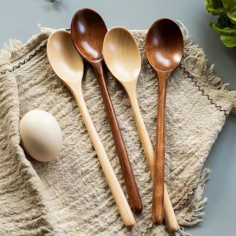2pcs Wooden Spoon Tableware Kitchen Cooking Utensil tools – Soup Spoon