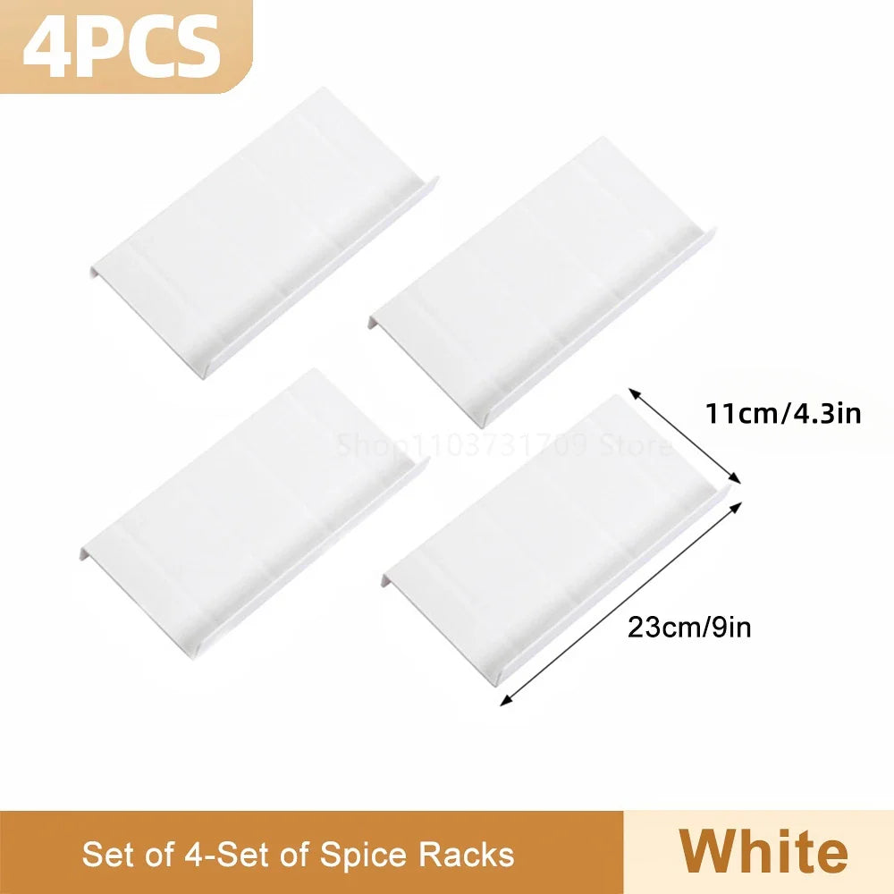 4-Layer Adjustable Spice Drawer Organizer – Kitchen Seasoning Rack