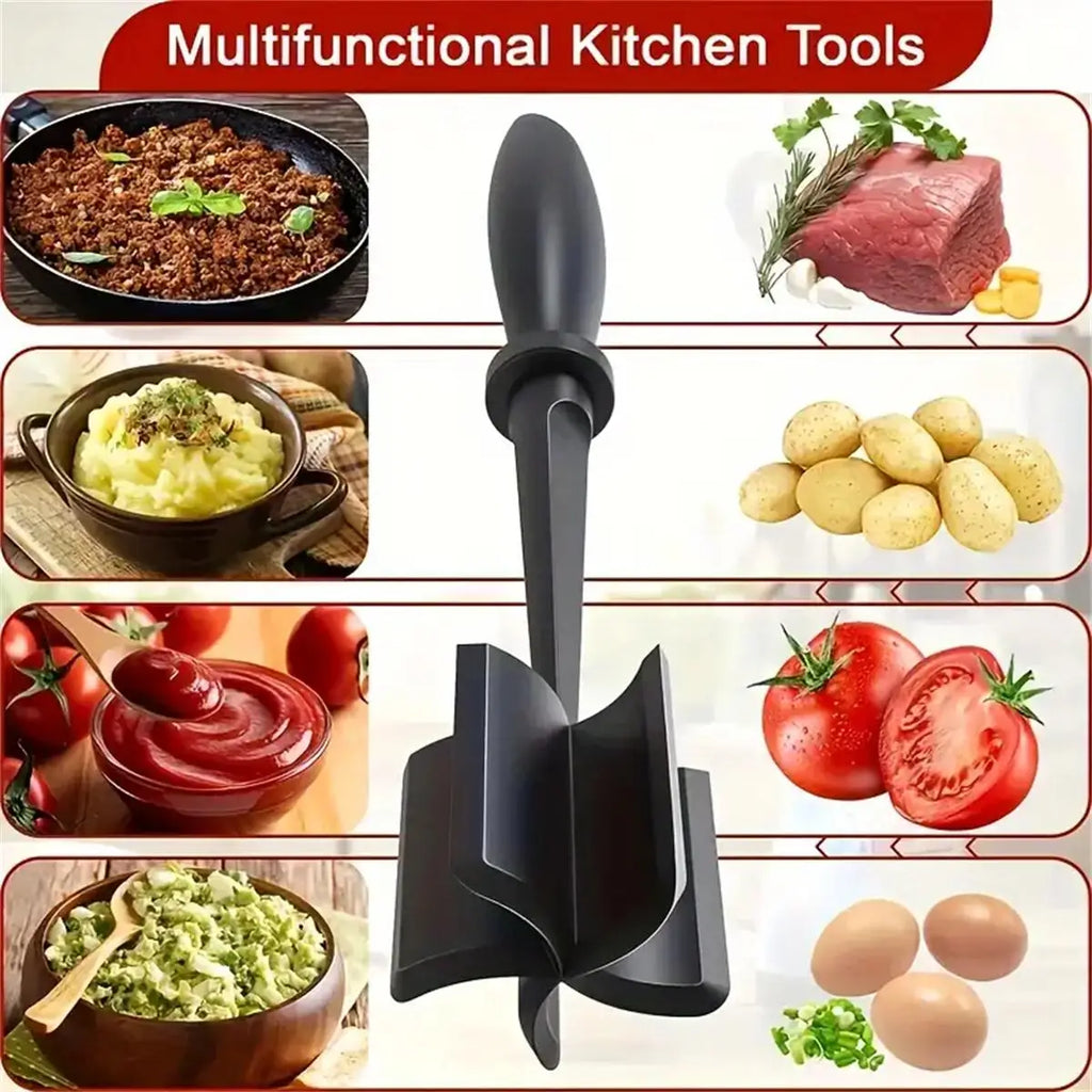 Ground Beef Smasher – Stainless Steel Meat Chopper