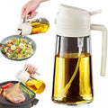 2-in-1 Olive Oil Sprayer & Pourer – Kitchen Oil Dispenser Bottle