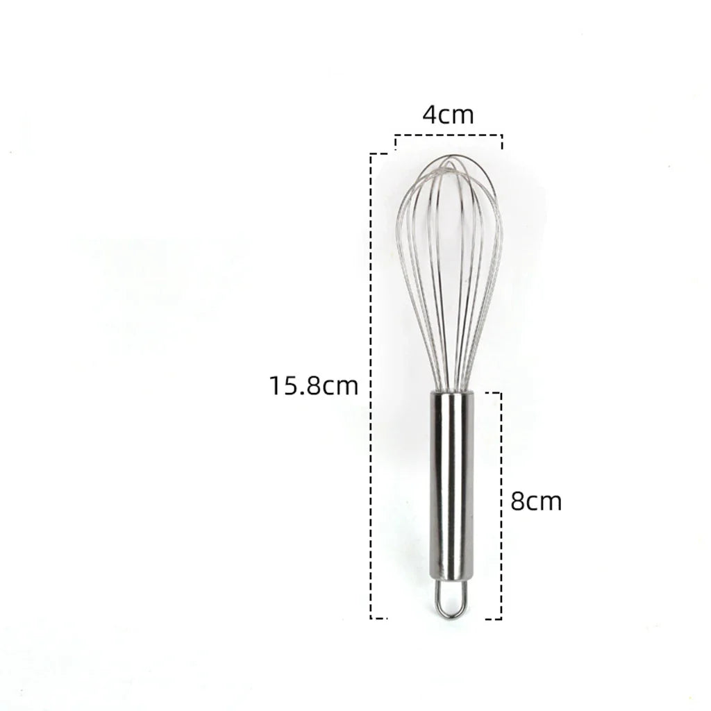 Handheld Egg Mixing Whisk – Manual Stainless Steel Kitchen Egg Beater