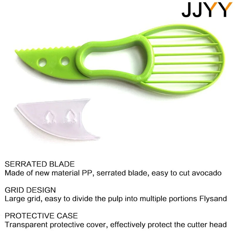 JJYY 3 In 1 Avocado Slicer – Multifunction Fruit Cutter & Kitchen Tool