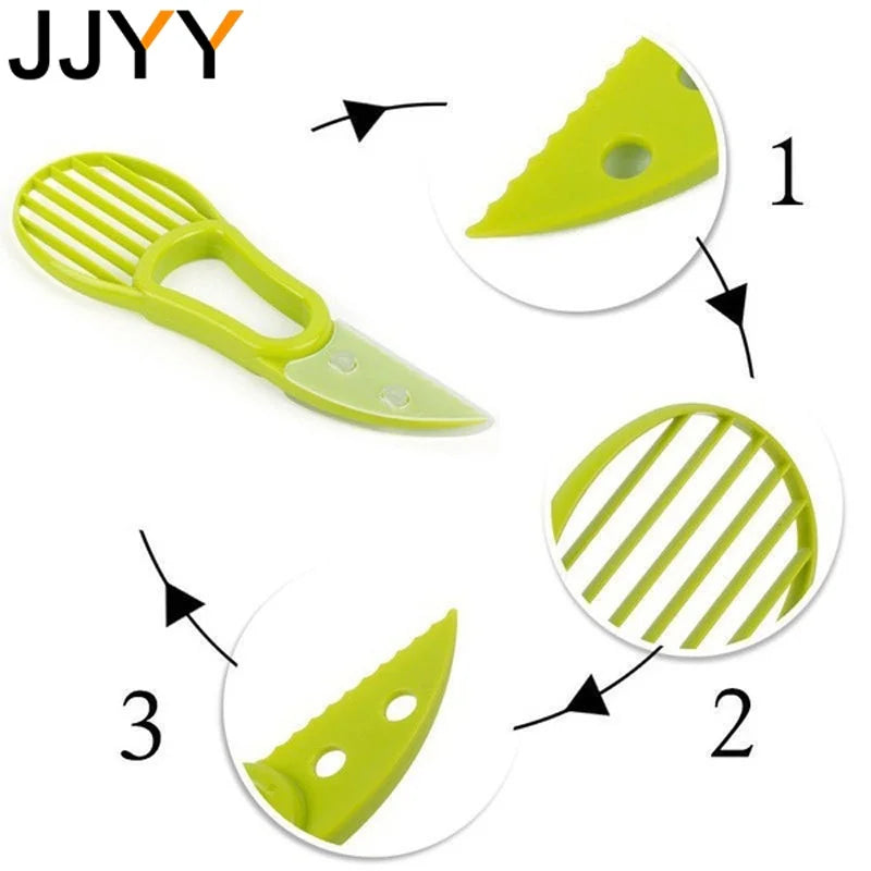 JJYY 3 In 1 Avocado Slicer – Multifunction Fruit Cutter & Kitchen Tool