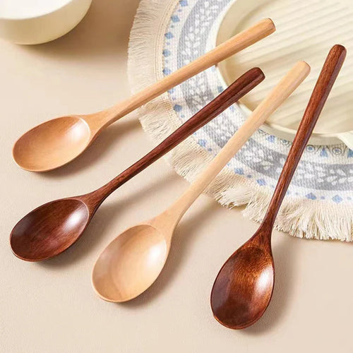 2pcs Wooden Spoon Tableware Kitchen Cooking Utensil tools – Soup Spoon