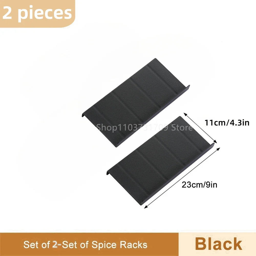 4-Layer Adjustable Spice Drawer Organizer – Kitchen Seasoning Rack
