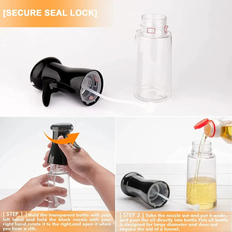 Cooking Oil Sprayer for Kitchen Use –Refillable Olive Oil Spray Bottle