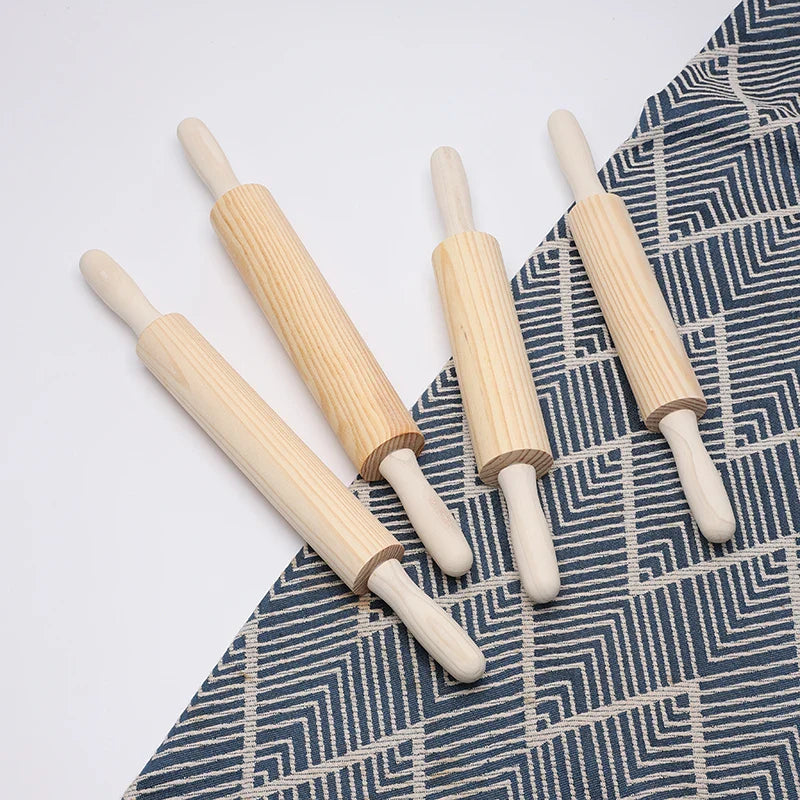 360-Degree Rotating Wooden Rolling Pin –Adjustable Baking Dough Roller