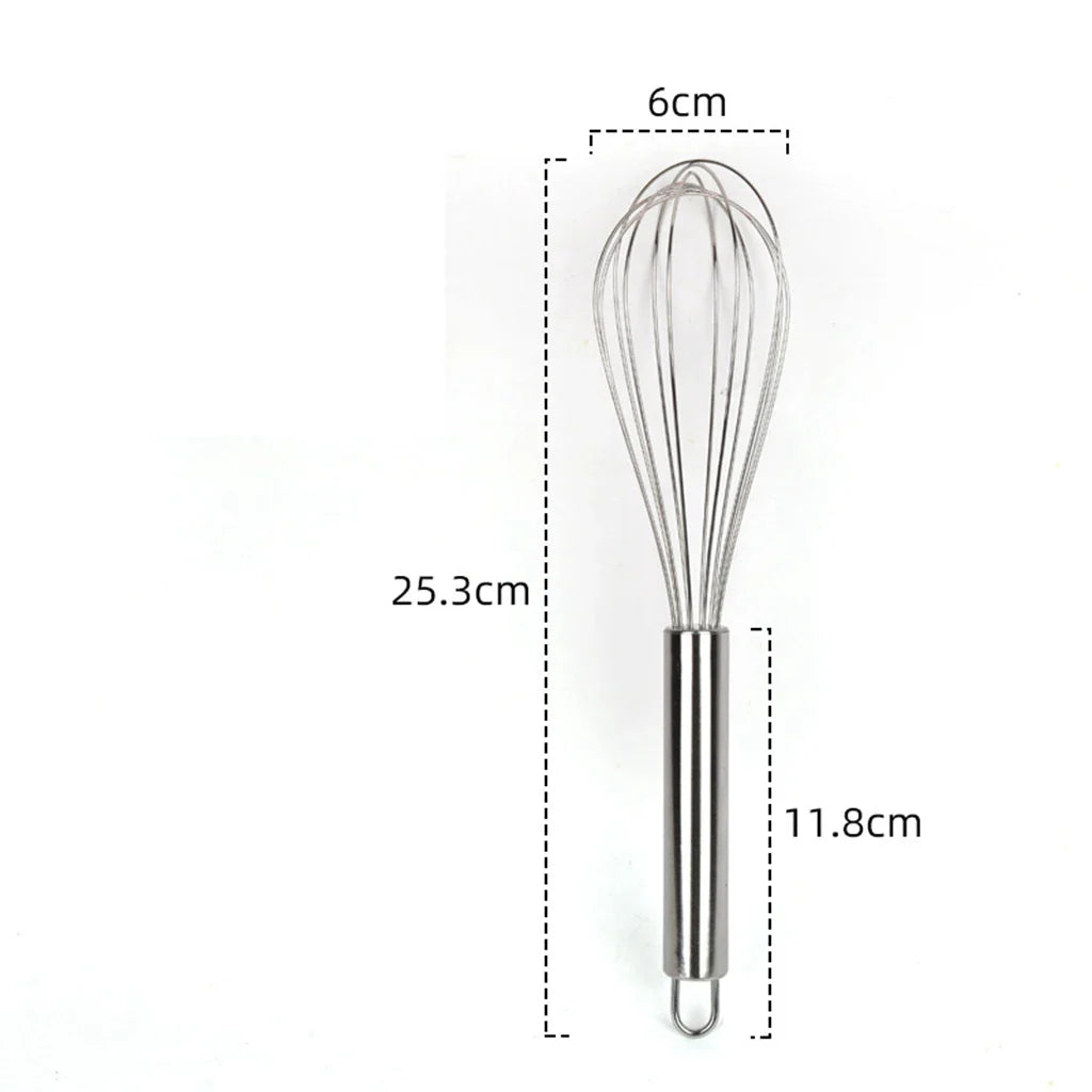 Handheld Egg Mixing Whisk – Manual Stainless Steel Kitchen Egg Beater