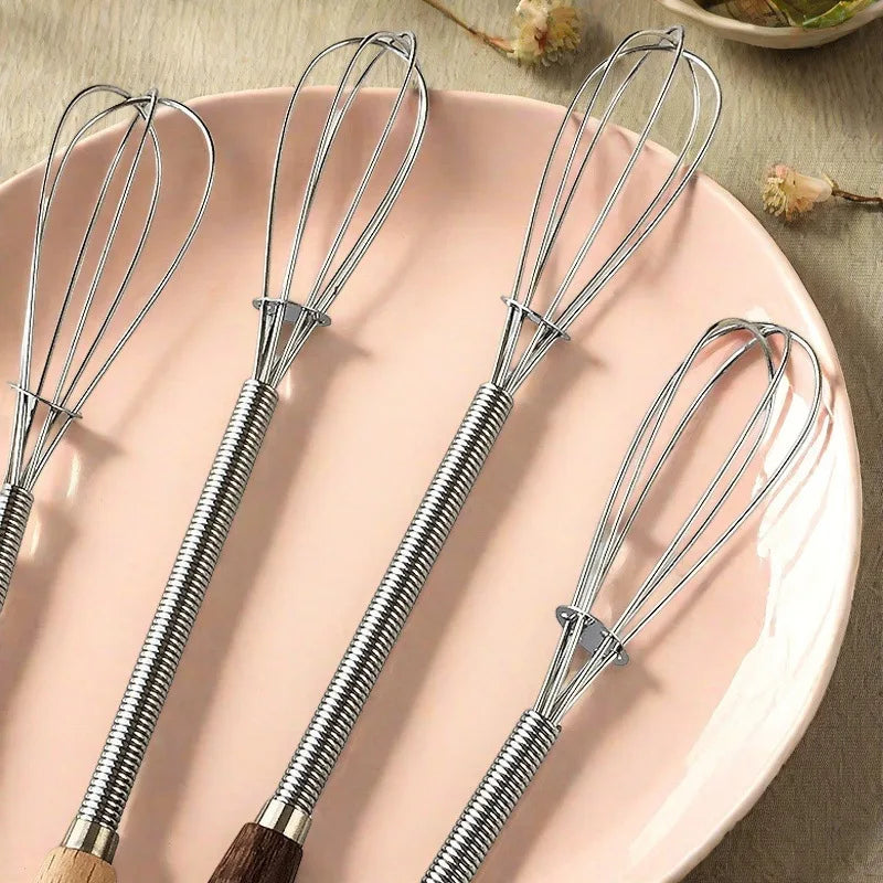 1pc Premium Stainless Steel Whisk – Handheld Egg Beater for Cooking