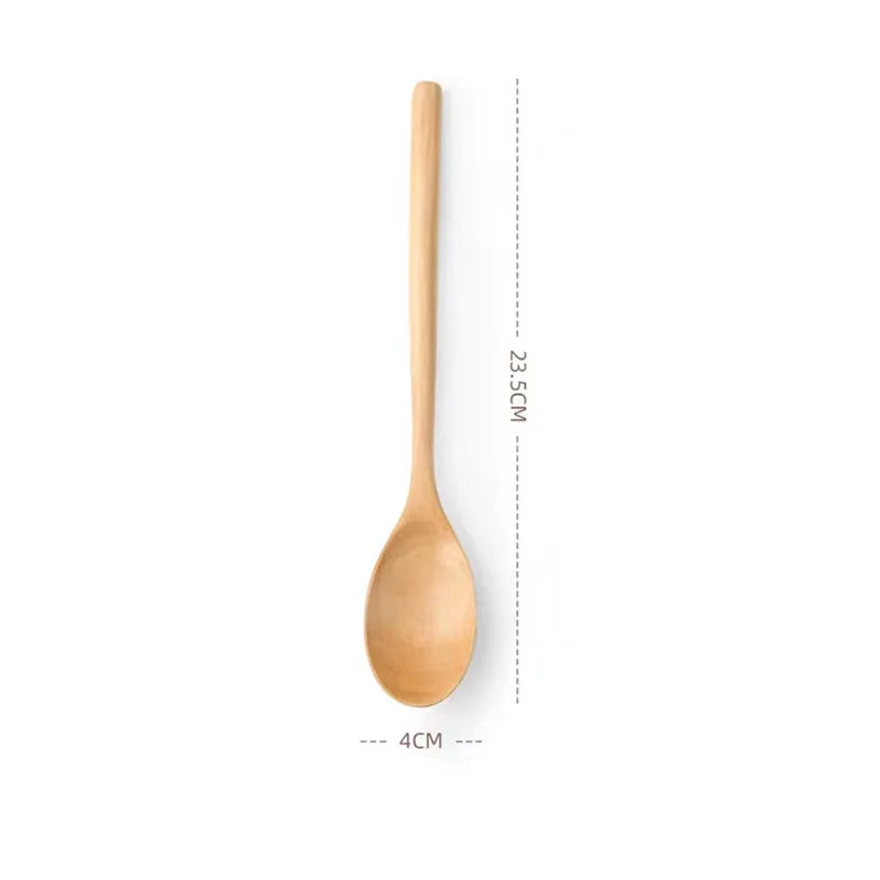 2pcs Wooden Spoon Tableware Kitchen Cooking Utensil tools – Soup Spoon