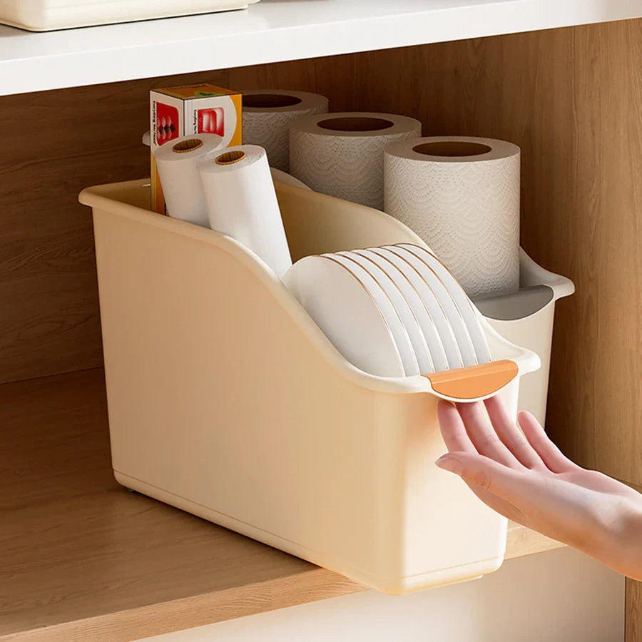 Kitchen Cabinet Storage Organizer – Adjustable Pantry Shelf Space