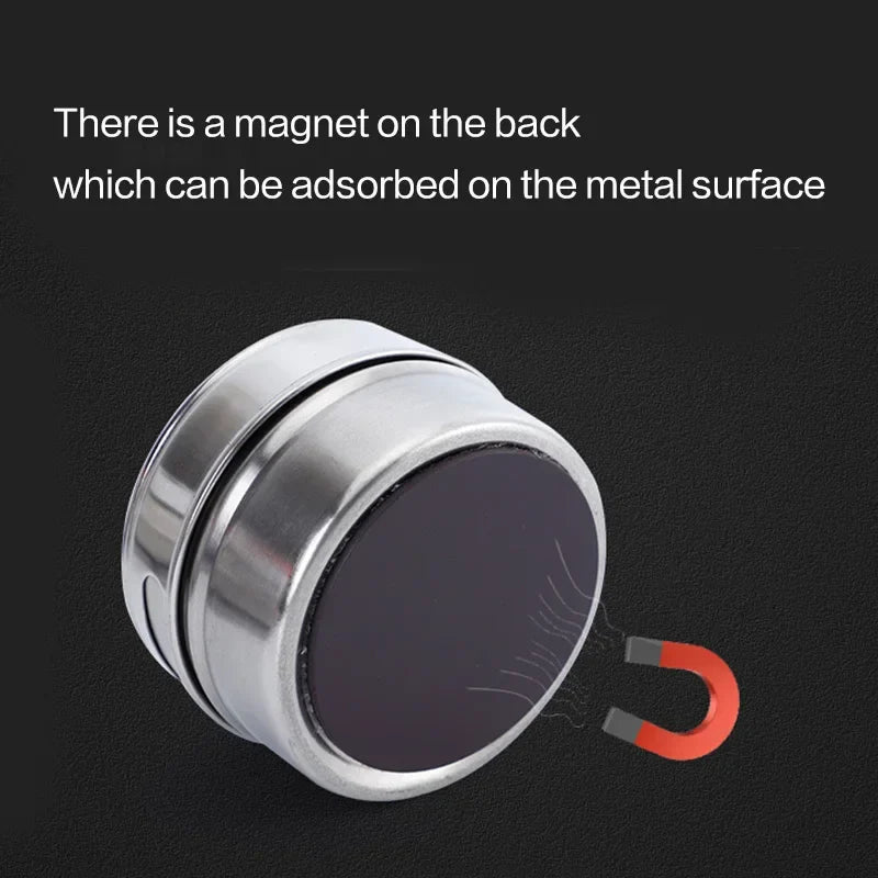 Magnetic Stainless Steel Spice Jars Set – Kitchen Seasoning Containers
