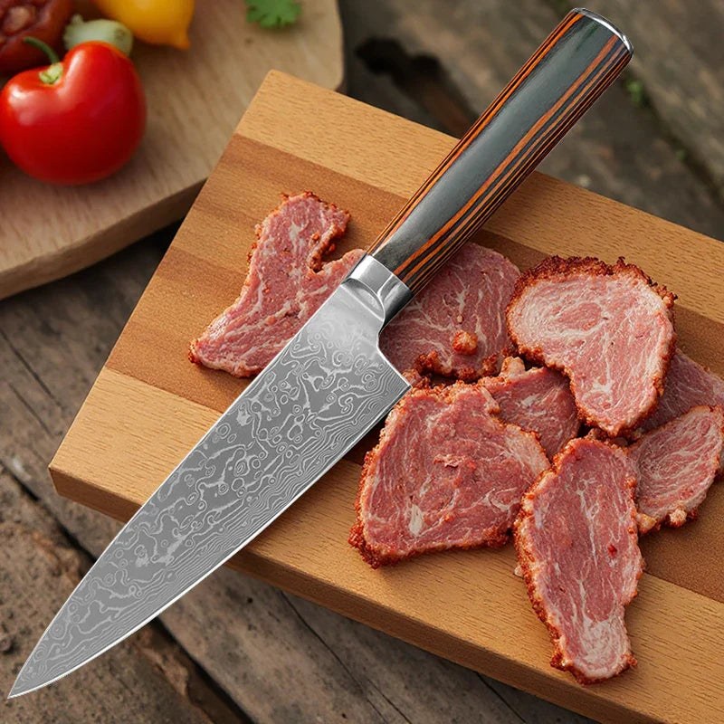 Damascus Steel Cutting Cooking Tools – Professional Chef Kitchen Knife