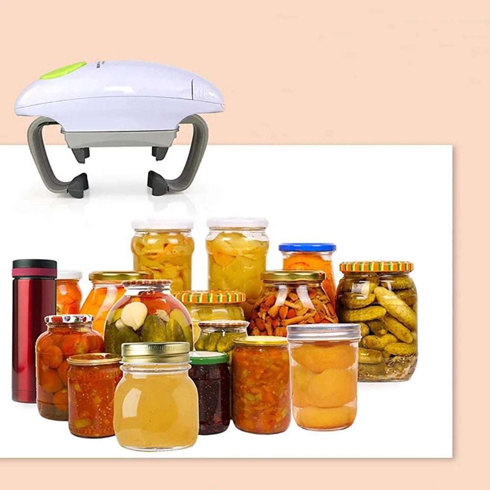 Automatic Electric Jar Opener – One-Touch Adjustable Bottle Opener