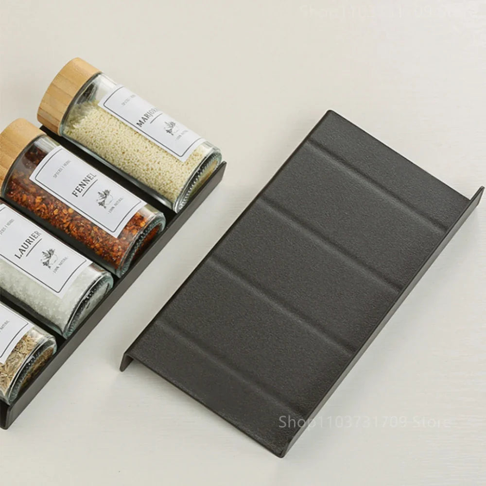 4-Layer Adjustable Spice Drawer Organizer – Kitchen Seasoning Rack
